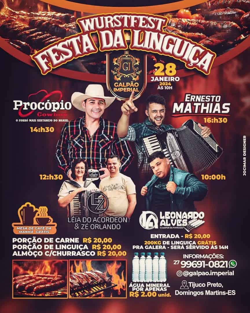 Galpão Imperial WURSTFEST Festa da Linguiça 24h Notícias